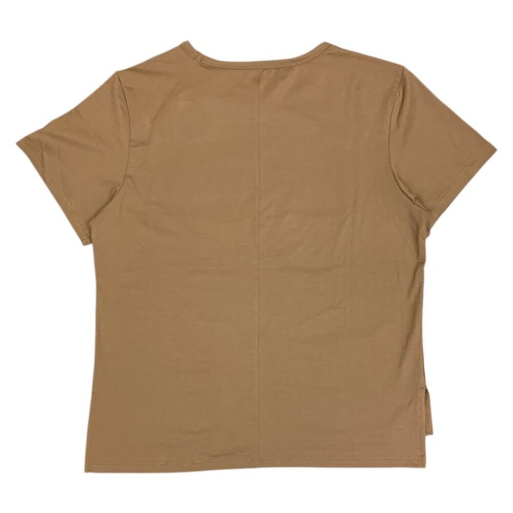 Member's Mark Women's Active Tee, Boatneck, Relaxed Fit with Side Slit - Brown - Picture 2 of 2